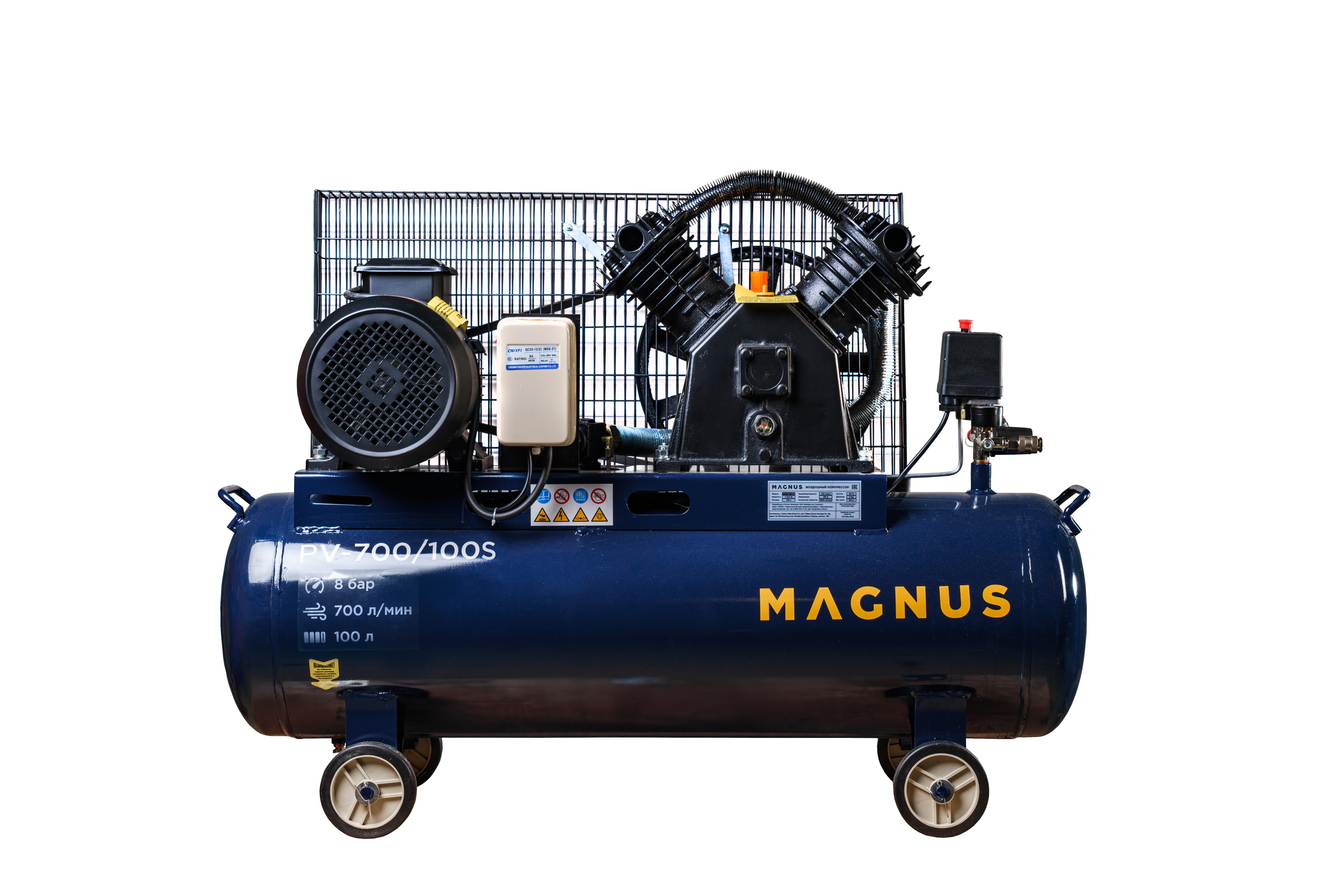 Компрессор воздушный Magnus KV-700/100S новый фильтр (10атм.,4,0кВт.,380В,Ф90) в Екатеринбурге